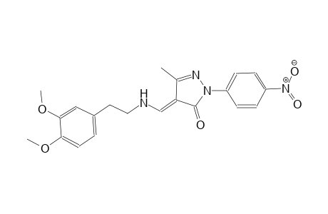 3H-pyrazol-3-one, 4-[[[2-(3,4-dimethoxyphenyl)ethyl]amino]methylene]-2,4-dihydro-5-methyl-2-(4-nitrophenyl)-, (4E)-