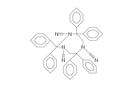 1,4,7-Tricyano-2,2,5,5,8,8-hexaphenyl-octahydro-triazonine