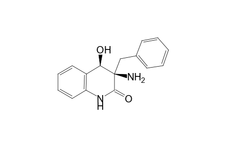 cis-3-Amino-3-benzyl-3,4-dihydro-4-hydroxyquinolin-2(1H)-one