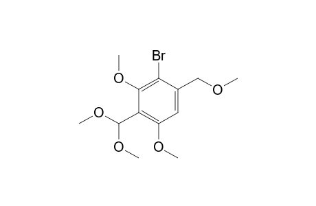Benzene, 2-bromo-4-(dimethoxymethyl)-3,5-dimethoxy-1-(methoxymethyl)-