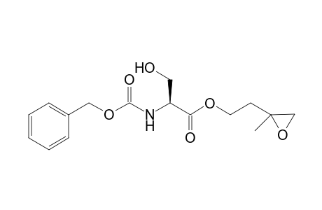 (2S)-2-Benzyloxycarbonylamino-3-hydroxypropionic acid 2-(2-methhyloxiranyl)ethyl ester