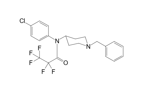 2,2,3,3,3-Pentafluoro-N-(1-benzylpiperidin-4-yl)-N-(4-chlorophenyl)propanamide
