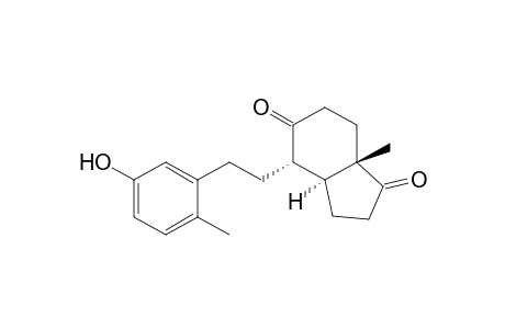 (3aS,4S,7aS)-4-[2-(5-hydroxy-2-methyl-phenyl)ethyl]-7a-methyl-2,3,3a,4,6,7-hexahydroindene-1,5-dione
