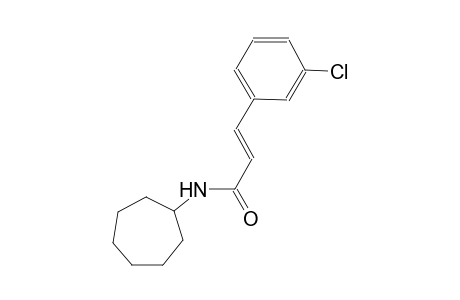 (2E)-3-(3-chlorophenyl)-N-cycloheptyl-2-propenamide