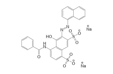 1,7-Naphthalenedisulfonic acid, 4-(benzoylamino)-5-hydroxy-6-(1-naphthalenylazo)-, disodium salt