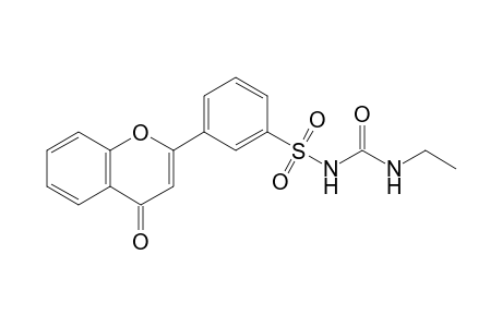 1-Ethyl-3-[3-(4-ketochromen-2-yl)phenyl]sulfonyl-urea
