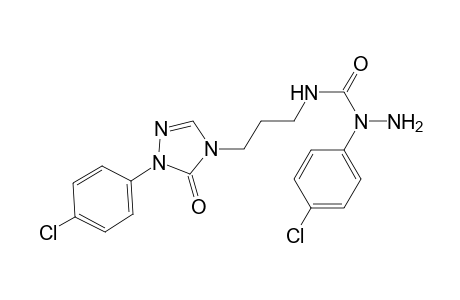 4-[3-(2-p-Chlorophenyl-2,4-dihydro-1,2,4-triazol-3-one-4-yl)propyl]-2-p-chlorophenylsemicarbazide