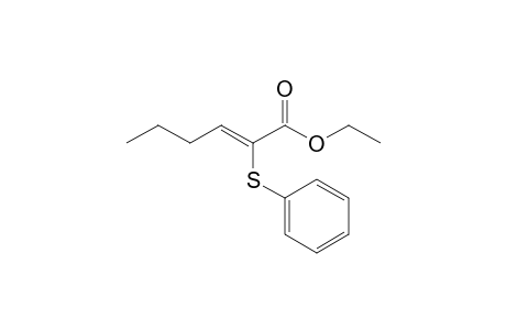 (Z)-2-(phenylthio)-2-hexenoic acid ethyl ester
