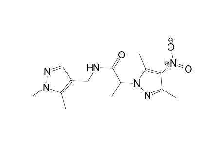 2-(3,5-dimethyl-4-nitro-1H-pyrazol-1-yl)-N-[(1,5-dimethyl-1H-pyrazol-4-yl)methyl]propanamide