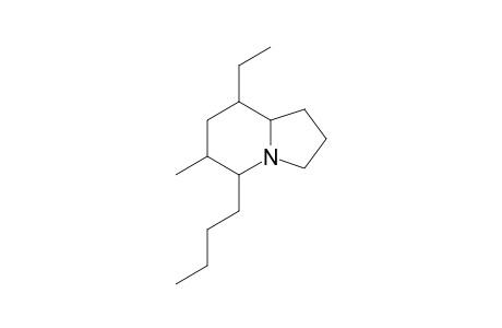 8-Ethyl-5-butyl-6-methylindolizidine