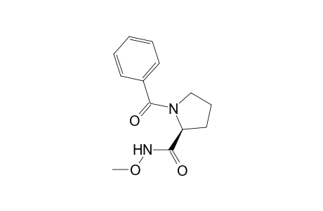 (2S)-1-benzoyl-N-methoxy-2-pyrrolidinecarboxamide