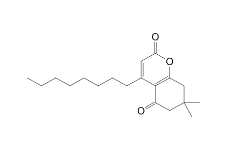 7,7-Dimethyl-4-(octyl)-7,8-dihydro-2H-chromene-2,5(6H)-dione
