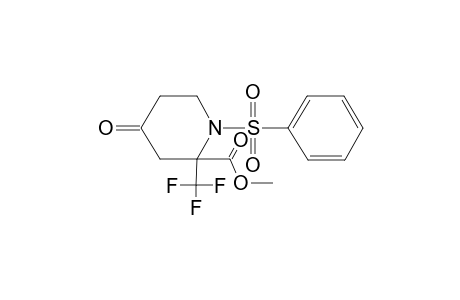 1-(benzenesulfonyl)-4-oxo-2-(trifluoromethyl)-2-piperidinecarboxylic acid methyl ester