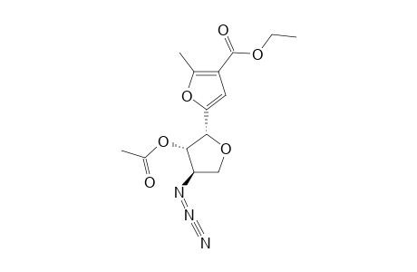 5-(2'-O-ACETYL-3'-AZIDO-3'-DEOXY-BETA-L-THREOFURANOSYL)-3-ETHOXYCARBONYL-2-METHYLFURAN