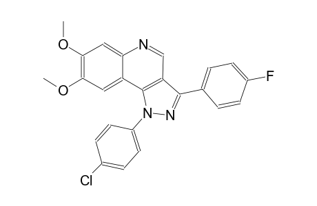 1-(4-chlorophenyl)-3-(4-fluorophenyl)-7,8-dimethoxy-1H-pyrazolo[4,3-c]quinoline