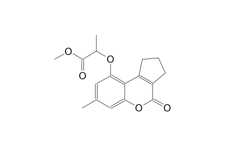 methyl 2-[(7-methyl-4-oxo-1,2,3,4-tetrahydrocyclopenta[c]chromen-9-yl)oxy]propanoate