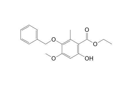 Ethyl 3-benzyloxy-6-hydroxy-4-methoxy-2-methylbenzoate