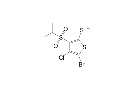 2-bromo-3-chloro-4-(isopropylsulfonyl)-5-(methylthio)thiophene