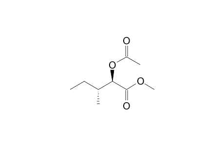 Methyl (2RS, 3RS)-2-acetoxy-3-methylpentanoate
