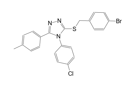 3-[(4-bromobenzyl)sulfanyl]-4-(4-chlorophenyl)-5-(4-methylphenyl)-4H-1,2,4-triazole