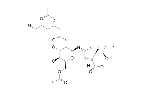 (+)-(2-S,3-S,4-R)-10-DE-O-CARBAMOYL-12-O-CARBAMOYL-N-(BETA)-ACETYLSTREPTOTHRICIN_F_ACID