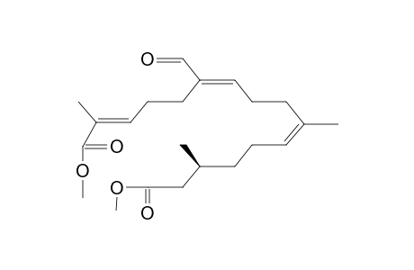 DIMETHYL-(14S)-(2E,6E,10Z)-6-FORMYL-2,10,14-TRIMETHYLHEXADECA-2,6,10-TRIENEDIOIC ACID