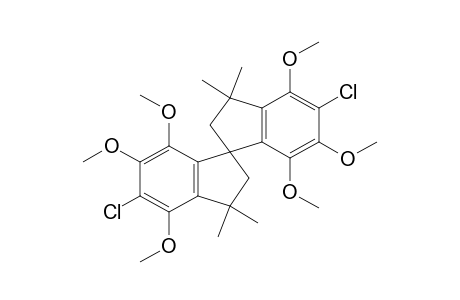 5,5'-dichloro-4,4',6,6',7,7'-hexamethoxy-3,3,3',3'-tetramethyl-1,1'-spirobiindan