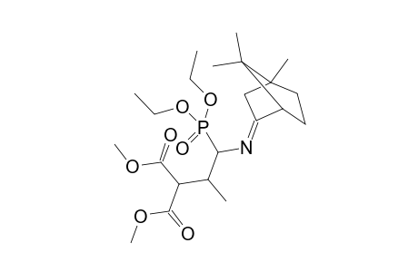 Diethyl 3,3-bis(methoxycarbonyl)-2-methyl-1-[(1',7',7'-trimethylbicyclo[2.2.21]hept-2'-ylidene)amino]propylphosphonate
