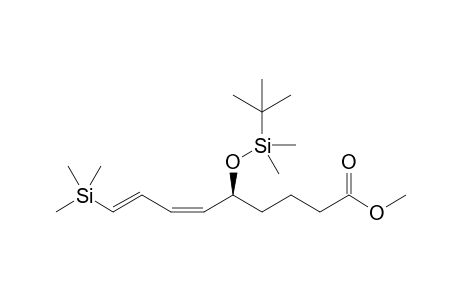 (6Z,8E)-(S)-5-(tert-Butyl-dimethyl-silanyloxy)-9-trimethylsilanyl-nona-6,8-dienoic acid methyl ester