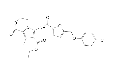 diethyl 5-({5-[(4-chlorophenoxy)methyl]-2-furoyl}amino)-3-methyl-2,4-thiophenedicarboxylate