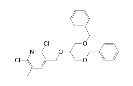 2,6-Dichloro-5-methyl-3-[(1,3-(dibenzyloxy)-2-propoxy)methyl]pyridine
