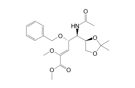 Methyl (4S,5R,6S)-4-Benzyloxy-5-acetamido-6,7-O-isopropylideneheptenoate isomer
