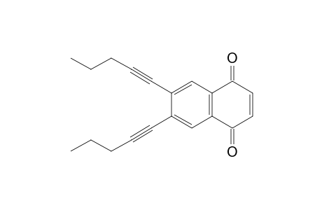 6,7-bis[1'-Pentynyl]-1,4-naphthoquinone