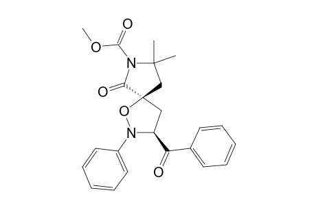 2-PHENYL-3-BENZOYL-6-OXO-7-METHOXYCARBONYL-8,8-DIMETHYL-1-OXA-2,7-DIAZASPIRO-[4.4]-NONANE