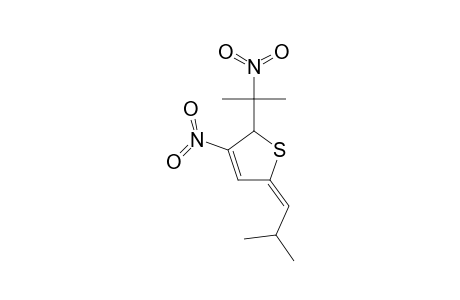 2-(1'-METHYL-1'-NITRO-ETHYL)-5-[(Z)-2''-METHYL-PROPYLIDENE]-3-NITRO-2,5-DIHYDROTHIOPHEN