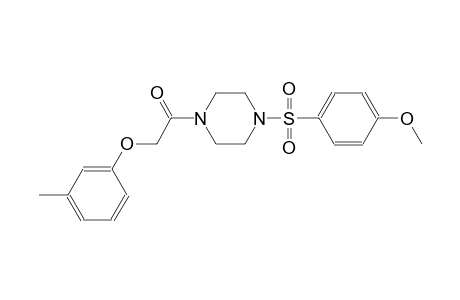 piperazine, 1-[(4-methoxyphenyl)sulfonyl]-4-[(3-methylphenoxy)acetyl]-