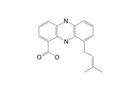 ENDOPHENAZINE-A;[9-(3'-METHYL-2'-BUTENYL)-PHENAZINE-1-CARBOXYLIC-ACID]