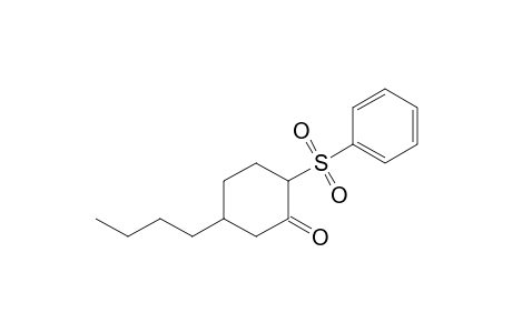 2-Phenylsulfonyl-5-butylcyclohexanone
