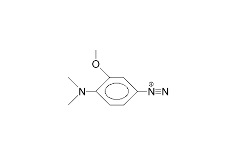3-Methoxy-4-dimethylamino-phenyl diazonium cation