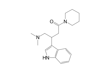 4-(dimethylamino)-3-(1H-indol-3-yl)-1-(1-piperidinyl)-1-butanone