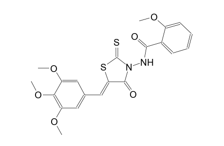 2-methoxy-N-[(5Z)-4-oxo-2-thioxo-5-(3,4,5-trimethoxybenzylidene)-1,3-thiazolidin-3-yl]benzamide