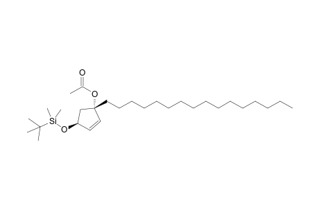 (1S,4S)-4-[(tert-Butyldimethylsilyl)oxy]-1-hexadecyl-2-cyclopenten-1-yl acetate