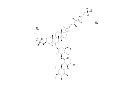 NOVAEGUINOSIDE_D;(20-R,22-E,24-R,25-R)-6-ALPHA-O-[3-O-METHYL-BETA-D-QUINOVOPYRANOSYL-(1->2)-BETA-D-XYLOPYRANOSYL-(1->3)-BETA-D-GLUCOPYRANOYL]-