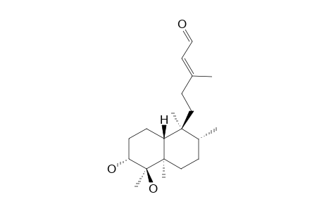 (3R*,4R*)-DIHYDROXYClEROD-13E-EN-15-AL