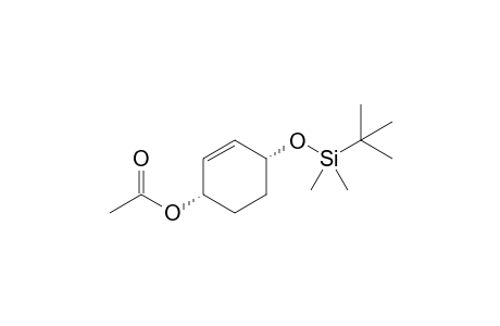 Acetic acid (1R,4S)-(-)-(tert-Butyldimethylsiloxy)cyclohex-2-enyl ester