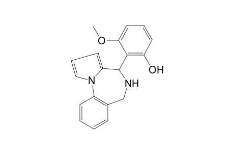 2-(5,6-dihydro-4H-pyrrolo[1,2-a][1,4]benzodiazepin-4-yl)-3-methoxy-phenol