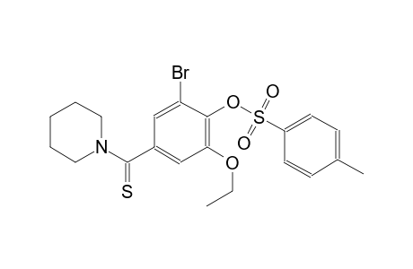 2-bromo-6-ethoxy-4-(1-piperidinylcarbothioyl)phenyl 4-methylbenzenesulfonate