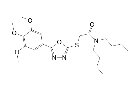 N,N-dibutyl-2-{[5-(3,4,5-trimethoxyphenyl)-1,3,4-oxadiazol-2-yl]sulfanyl}acetamide