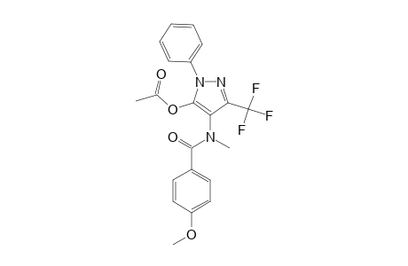 N-(5-ACETOXY-3-TRIFLUOROMETHYL-1-PHENYL-1H-PYRAZOL-4-YL)-N-METHYL-4-METHOXY-BENZAMIDE