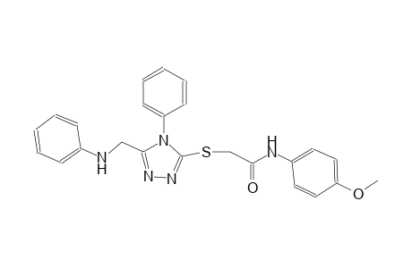 2-{[5-(anilinomethyl)-4-phenyl-4H-1,2,4-triazol-3-yl]sulfanyl}-N-(4-methoxyphenyl)acetamide